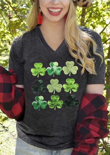 Stpatrickstshirtsforwomenirishshamrockgraphicblousestshirtsshortsleevevneckstpattysdayteestops Urban Country Home Decor St patricks t shirts for women irish shamrock graphic blouses t shirts short sleeve v neck st pattys day tees tops urban country home decor