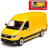 Das Fahrzeug ist ca 7 cm lang Herpa Man TGE Transporter Kasten Gelb Baugleich Volkwagen Crafter Ab 2016 H0 1/87 Modell Auto mit individiuellem Wunschkennzeichen