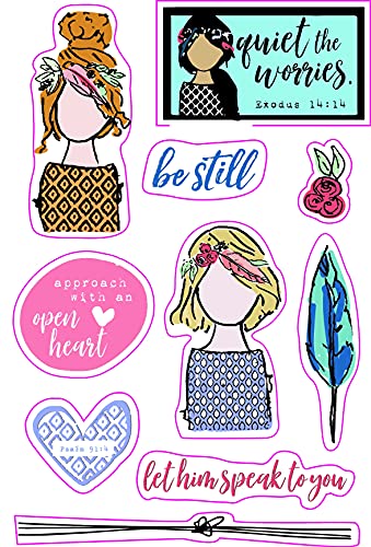 Illustrated Faith Under His Wings Clear Stamps Religious Bible Journaling