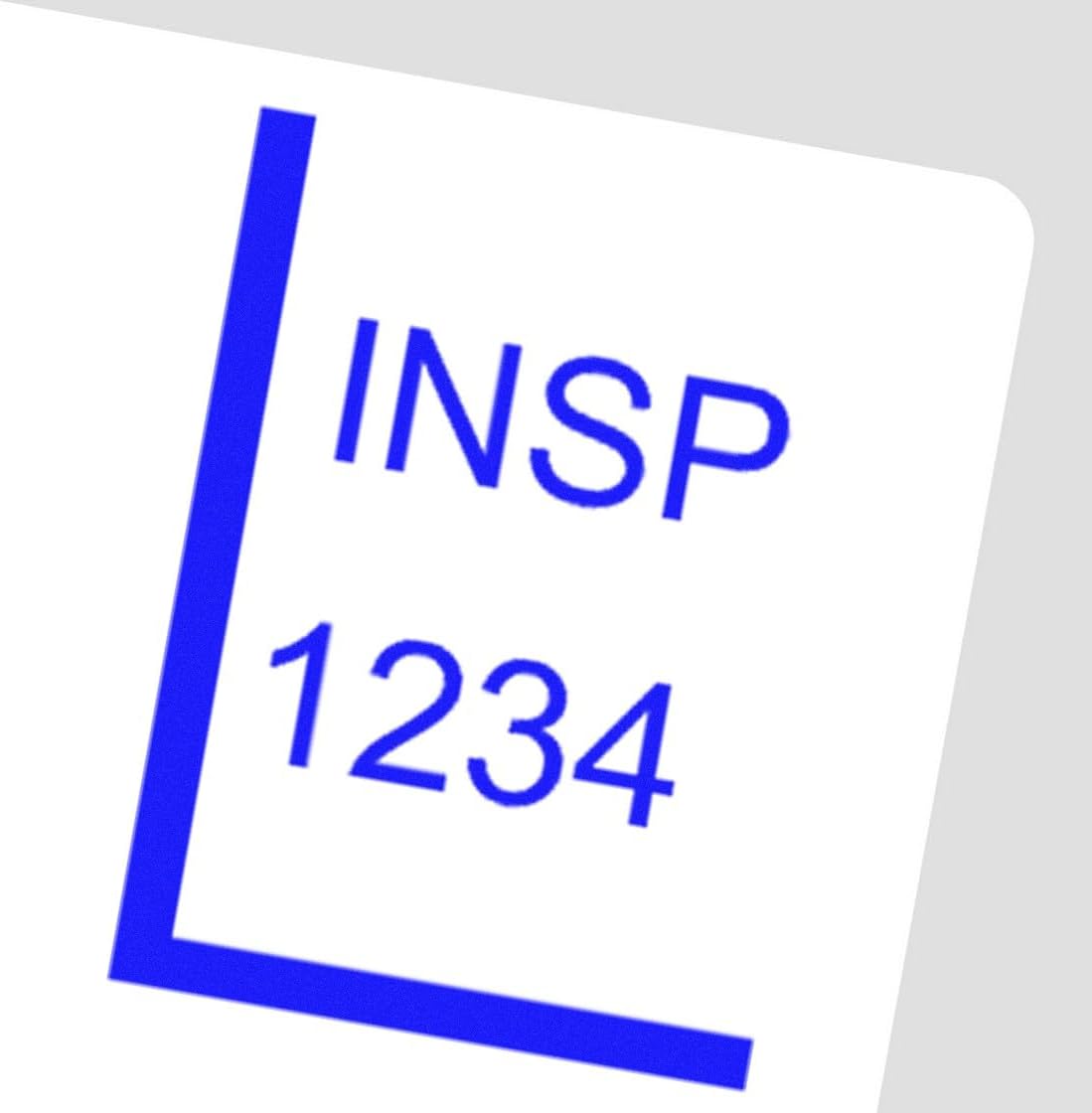 Large Self-Inking Lead Inspection Stamp - 1 Inch Diameter, Easy to Use Clear Inspection Stamp for Health Inspectors, and Reliable Self-Inking Design for Accurate Inspections