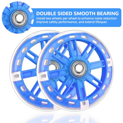 Image of Proberos 2 Pcs Kids Bike Support Wheels Kit, for 12-20 Inch Bicycle, Rotate Flashing Training Wheels, Universal Support Wheels Bicycles, Kids Bike Modification Biking Aid Wheels for Beginner Riders