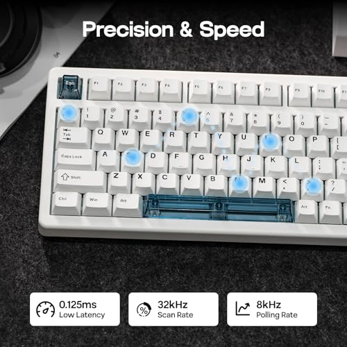 Clavier de Jeu Effet Hall EPOMAKER HE80 Hot-Swappable DKS SOCD avec Câble Mac PC