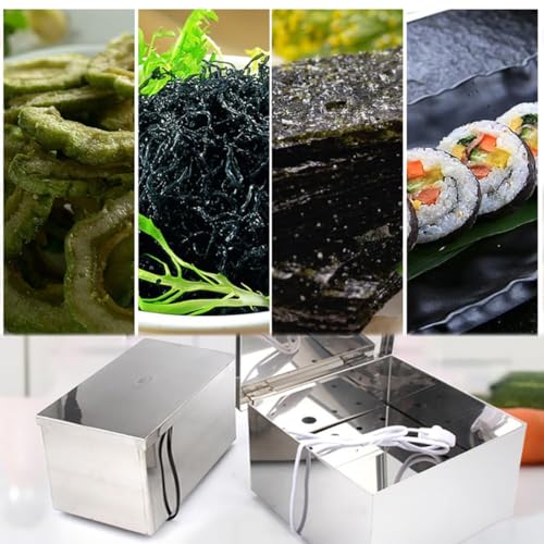 Caja de secado de algas marinas con bombilla de calefacción, perfecta para preparación de nori crujiente y sushi