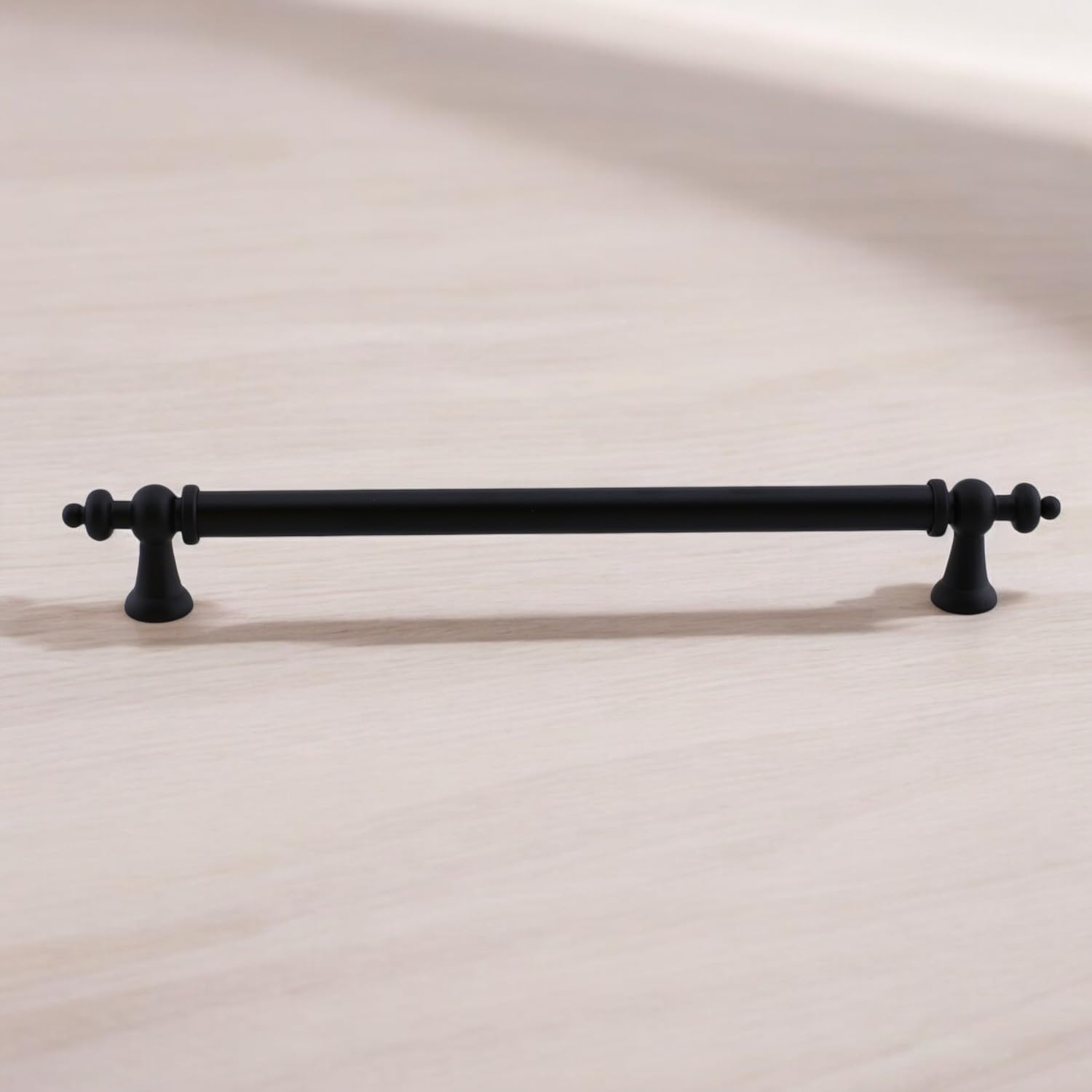 Osmanlı (192 mm - 19.2 cm) Mat Siyah Metal Mobilya Mutfak Çekmece Dolap Dolabı Kulbu Kulpu Kulpları