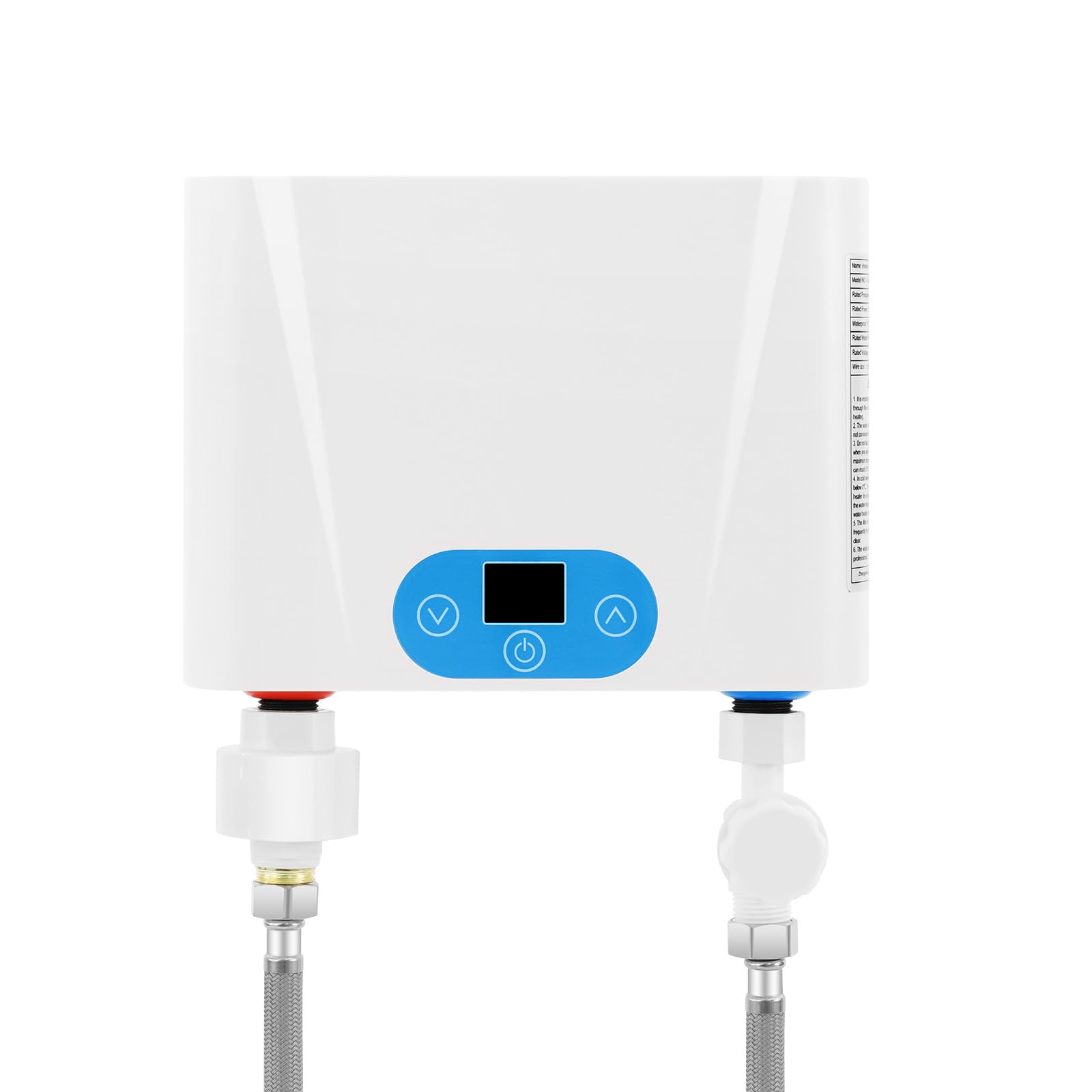 Scaldabagno Istantaneo 5.5KW 220V Scalda Acqua Elettrico Basso Consumo con Controllo a Touch LED, Protezione IPX4 e Anti-Surriscaldamento, Mini Scaldabagno Per Cucina Bagno Doccia