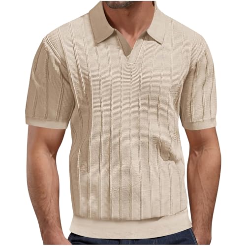 T-shirt de golf et polo en tricot élégant pour homme chic au quotidien