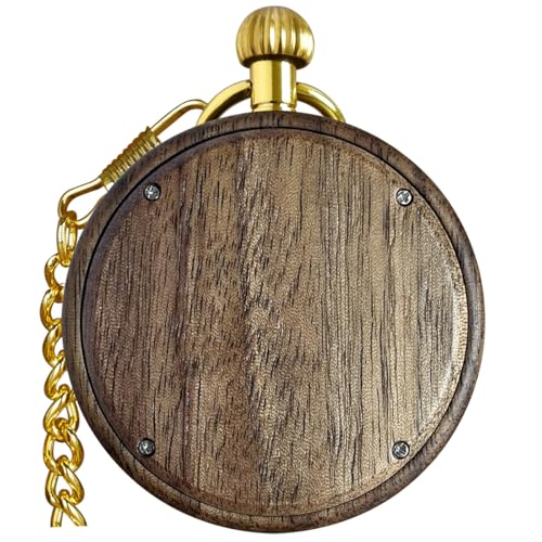 Image of Vintage Quartz Pocket Watches for Men with Chains, Analog Pocket Watch for Women, Gifts for Dad /Grandpa Gifts for Him for Birthday