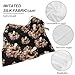 Coffee Tea Florals Fashion Bandana Square Silk Scarf Breathable Lightweight Scarves Neck Hair Head