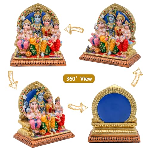 Estatua Familia Completa Shiva 5.1 pulgadas miniatura 2