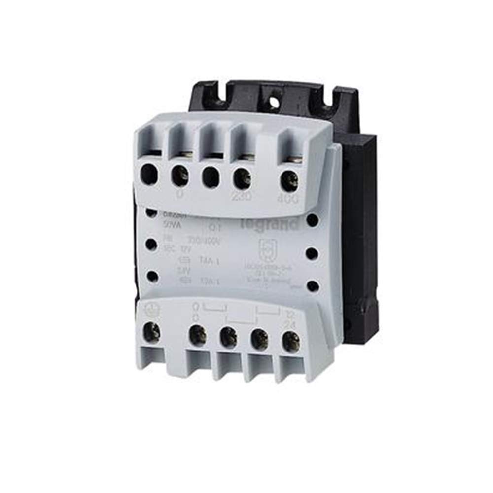 Transformador de aislamiento y seguridad 100 VA Primario 230/400 V Secondario 24 V - LEG 642323