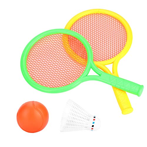 Conjunto de raquete de tênis, conjunto de raquete de badminton leve e seguro Conjunto de jogo de raq