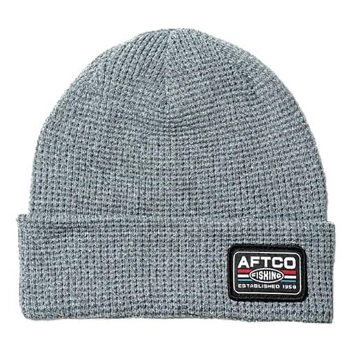 �A�t�R(Aftco) �V�F�u�������b�t���r�[�j�[ �O���[�w�U�[ �t���[�T�C�Y (Chevron Waffle Beanie Gray Heather F) MC8011