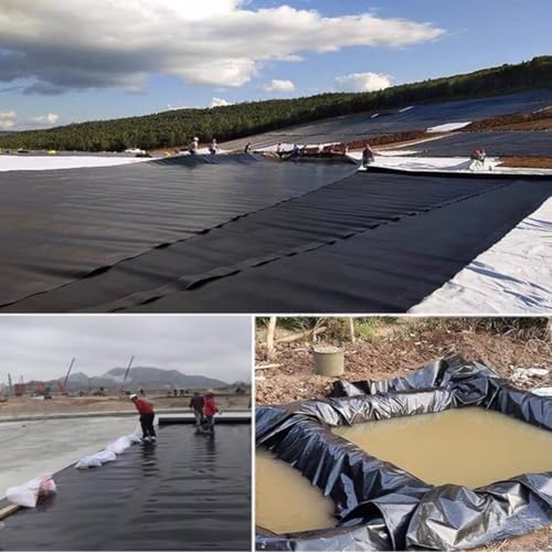 2mm Thick Black PE Pond Liner 4x7ft - Durable, Flexible, UV Resistant - Perfect for Koi Ponds, Water Features, Fountains, Streams & Garden Waterfalls - Ultimate Outdoor Water Garden Solution