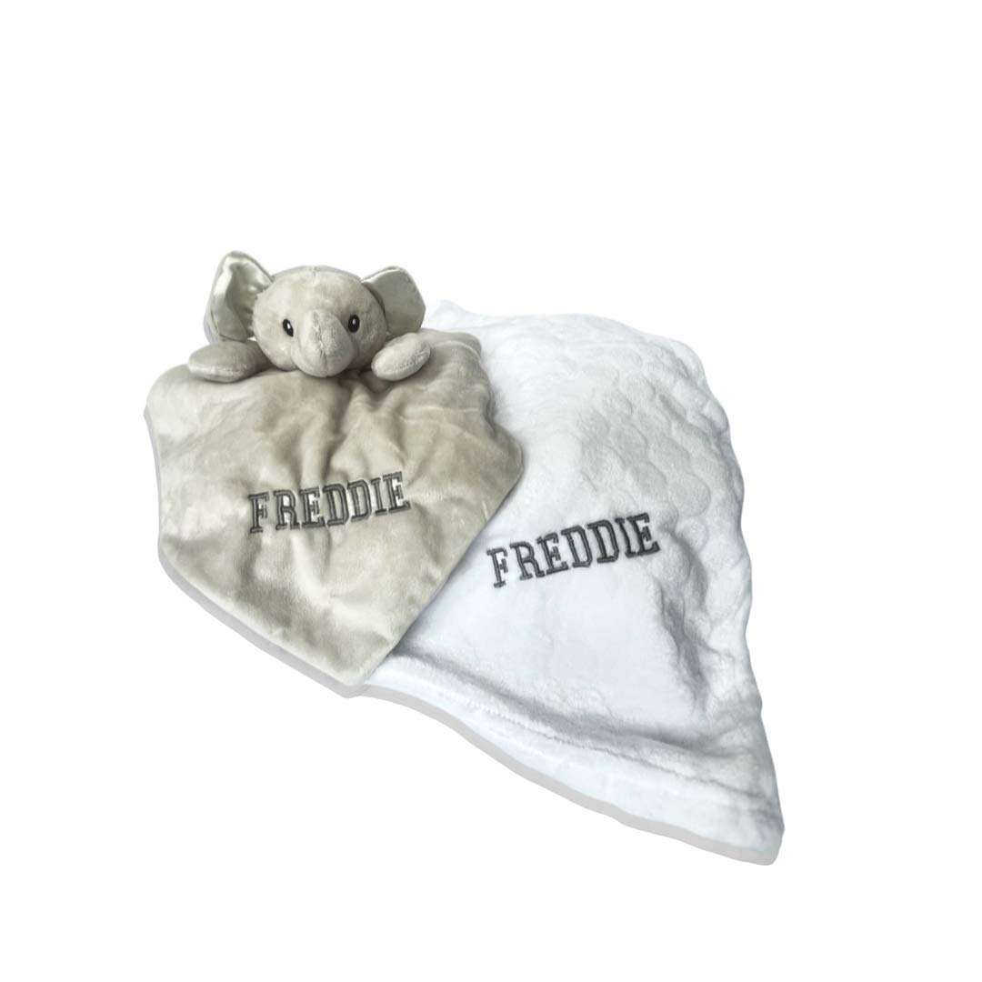 Cadeau de naissance éléphant gris personnalisé pour bébé - 3