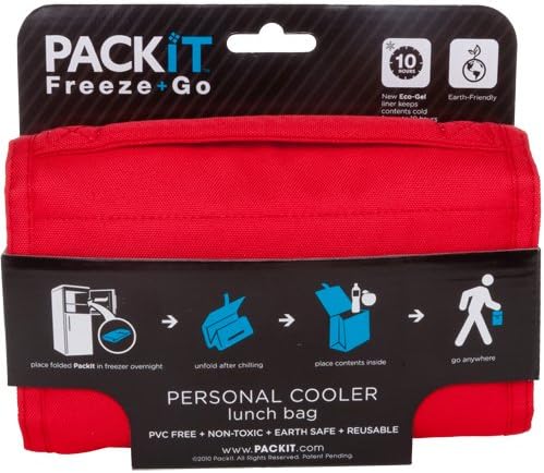 PackIt Freezable Lunch Bag, Red