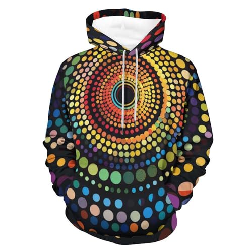 Sweat à Capuche Cercle Coloré : Ne Choisissez Plus Entre Style Moderne et Confort Absolu