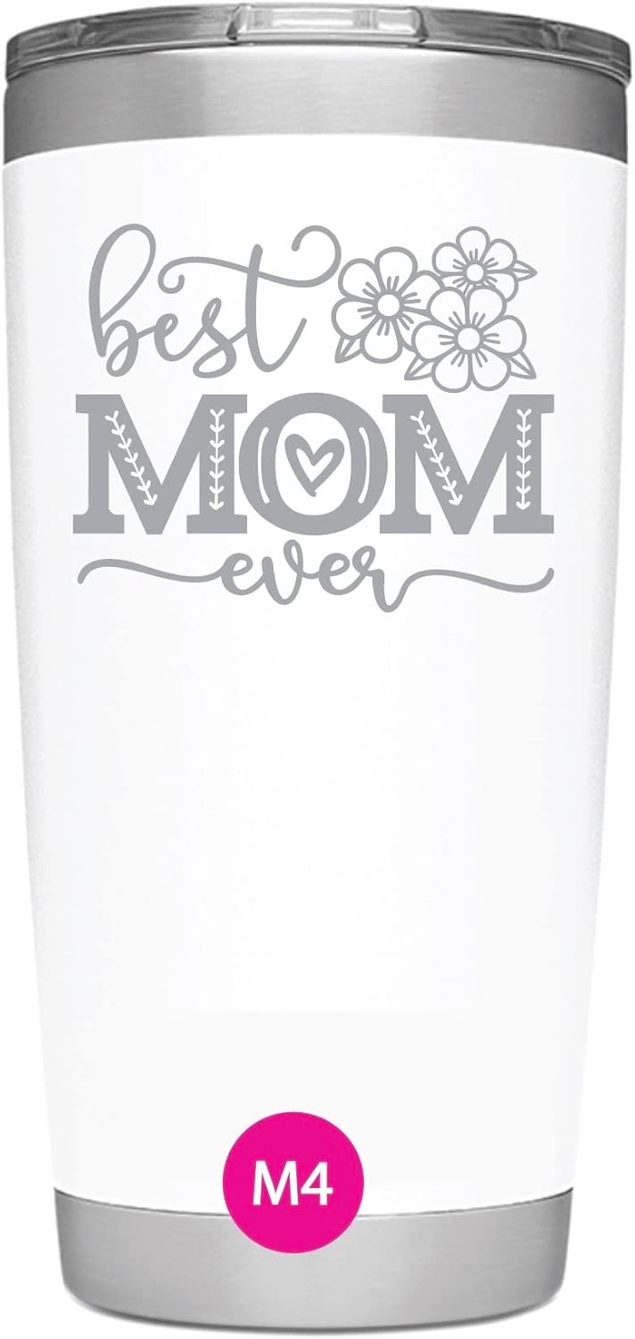Custom Engraved YETI Rambler Tumbler Mother and Mom's Designs -YETI Tumbler - YETI Cup (30 oz mug, M5 Love You Mom, LE Rescue Red)