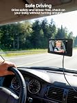 Grownsy Baby Car Camera with 4.3" Anti-Glare Display & Auto IR Night Vision – 360° Adjustable View Angle to Observe Baby's Every Move, Backseat Car Camera for Baby