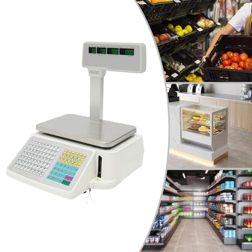 Báscula computarizada 66 lbs con impresora térmica y doble visor miniatura 4