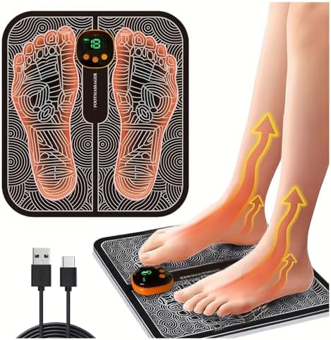 Electric Foot Massager - 8 Modes, 19 Intensity Levels - Effective...