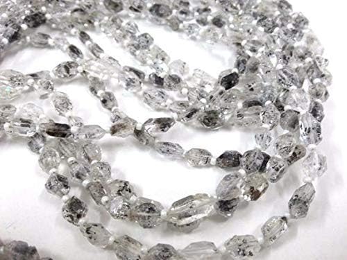 Herkimer Diamond Quartz Nuggets Tumble 4x6-5X7 mm Approx, 13" Long Strand, Diamond Quartz Beads