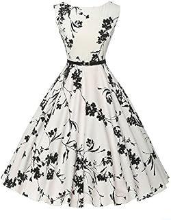 GRACE KARIN Sleeveless Cocktail Party Swing Dresses Floral Print Size L F-11