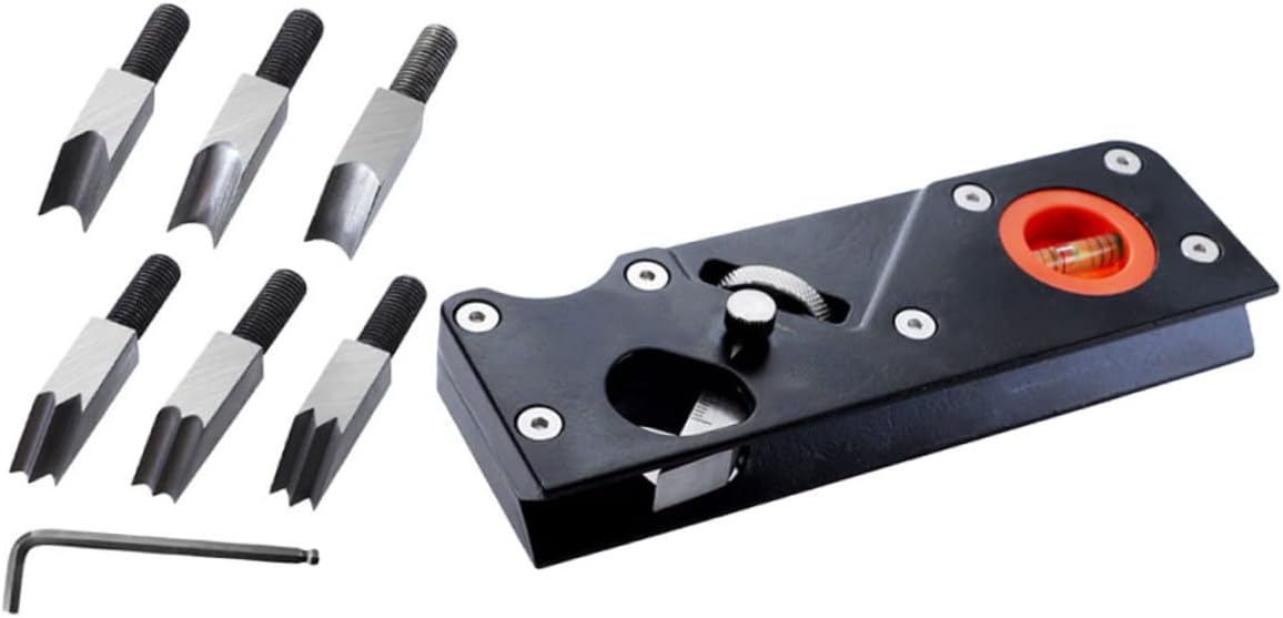 KALLORY 1Set Manual Woodworking Trimmer with Extra Blades Durable Carpenter Chamfer Plane Tool for Precision Planing and Trimming Compact Design for Easy Use Woodworking Projects