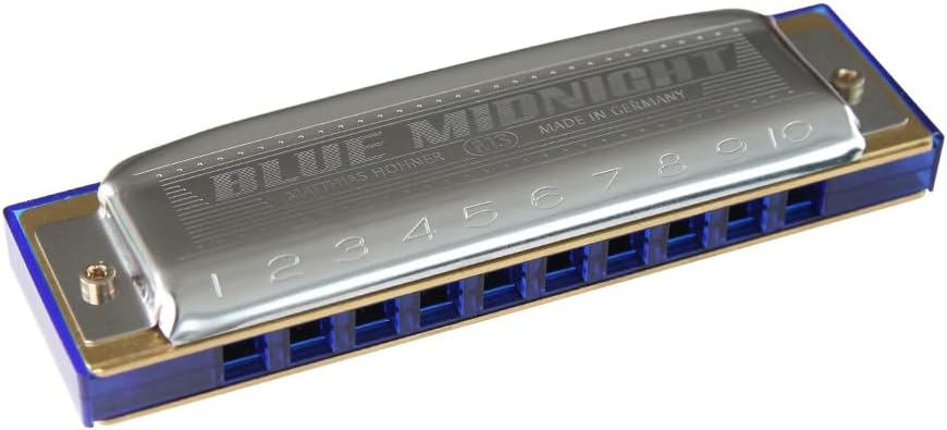 HOHNER Blue Midnight 595/20 C Tone 10 Hole Harmonica Blue Midnight
