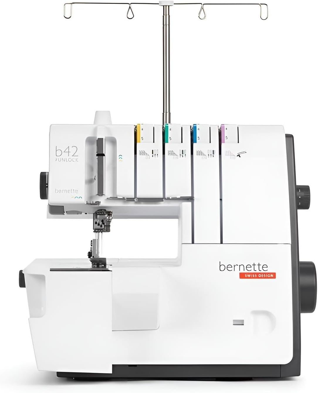 B42 Funlock Coverstitch Machine with 3 Coverstitches, Chain Stitch, LED Light, Easy Threading, Presser Foot, Adjustable Setting, and Professional Finishing for Stretch and Knit Fabric