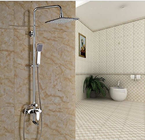 Robinet de douche en laiton Gowe mitigeur de baignoire pivotant avec colonne lumineuse LED