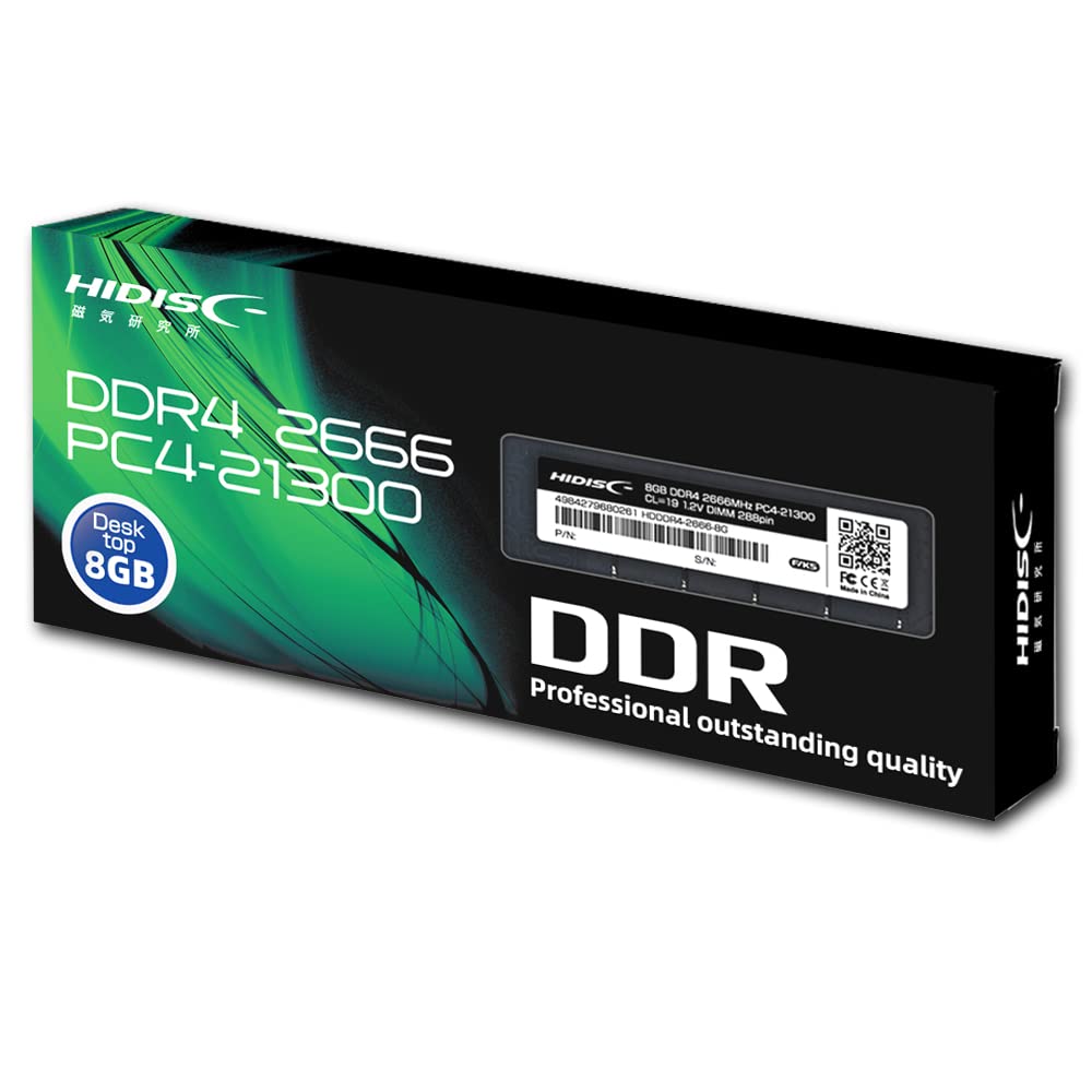 【動作品摘出】グリーンハウス メモリ8GB DDR4-2666-8G デスクトップ用メモリー | GH-DRF2666シリーズ | GREEN HOUSE