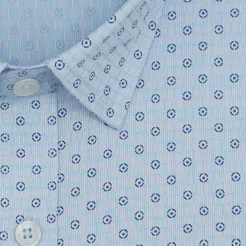 Image of GHPC 100% Cotton Printed Half Sleeves Regular Fit Formal Shirt for Men
