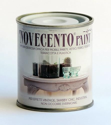 Gualtiero Meazza Pittura Gessosa Shabby Chic Opaca Per Mobili Pareti Vetro Tessuto 900 Novecento Paint (Terracotta, 125 Ml)