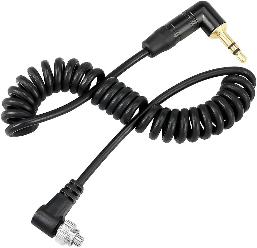 Alvin’s Cables Tentacle Timecode Cable for Panasonic Lumix S1H, GH5s, GH6, GH7 Cameras, 3.5mm TRS to Locking PC Coiled Cable for Tentacle Sync-E, Track-E, Timebar