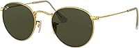 Vista 2 de Ray-Ban Unisex Rb3447 Round Metal Round Sunglasses Oro/G-15 Verde