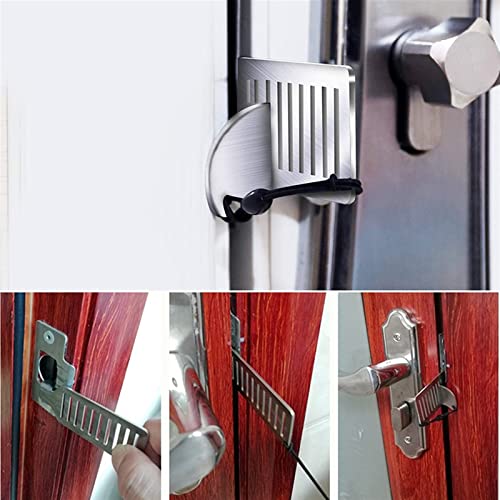 Serrure de porte portable chaîne loquet de verrouillage maison sécurité - 5