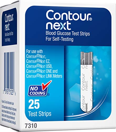 CONTOUR NEXT Blood Glucose Test Strips, 25 Count