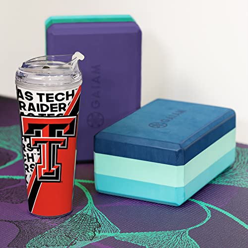 Gobelet Texas Tech NCAA double paroi 710ml avec couvercle