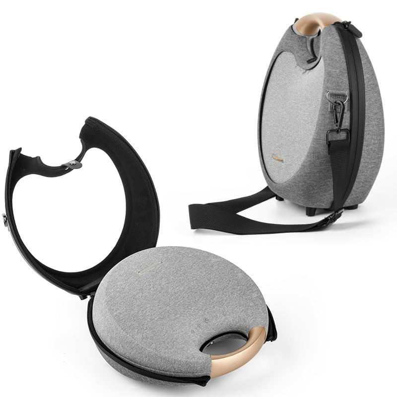 Custodia protettiva per altoparlante Harman Kardon OS6, guscio rigido in EVA con tracolla, copertura audio impermeabile con imbottitura interna, Grigio, Unisex