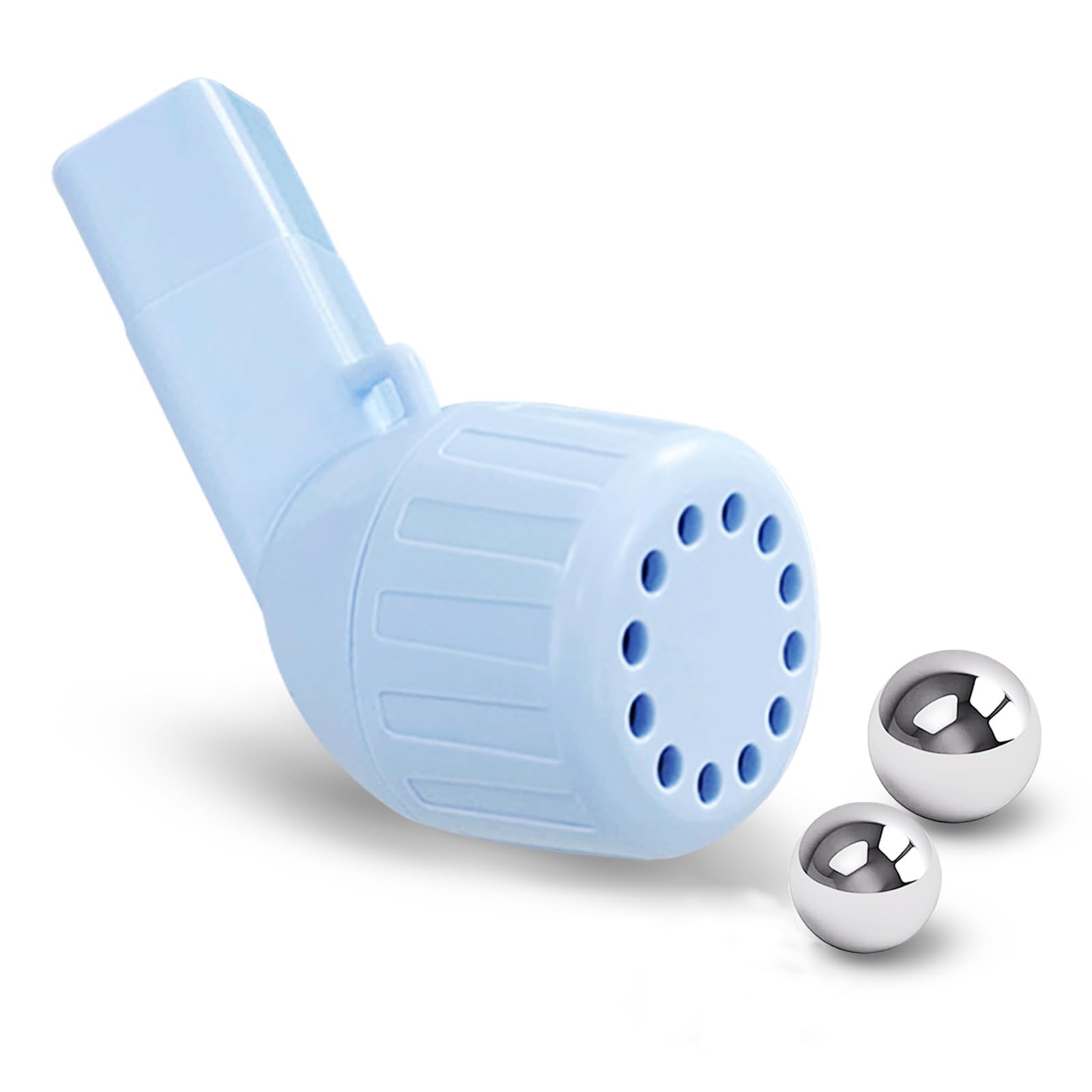Appareil d'exercice respiratoire pour poumons, Appareil d'expansion pulmonaire et de soulagement du Mucus, entraîneur d'exercice Portable avec étui de Voyage avec 2 balles
