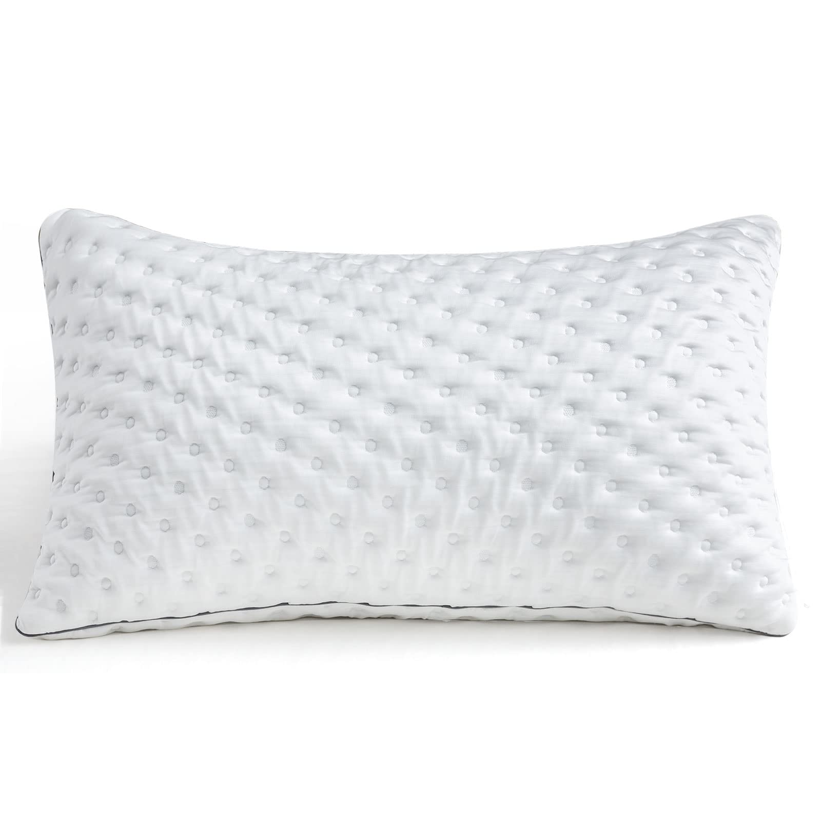 BedStory Almohadas - Almohada de espuma viscoelástica triturada para aliviar el dolor de cuello y hombros, hipoalergénica y refrescante, 40 x 70 cm