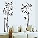 Wallpark Classique Noir Bambou Amovible Stickers Muraux Autocollants, Salon Chambre Maison DIY Décoratif Adhésif Stickers Mural