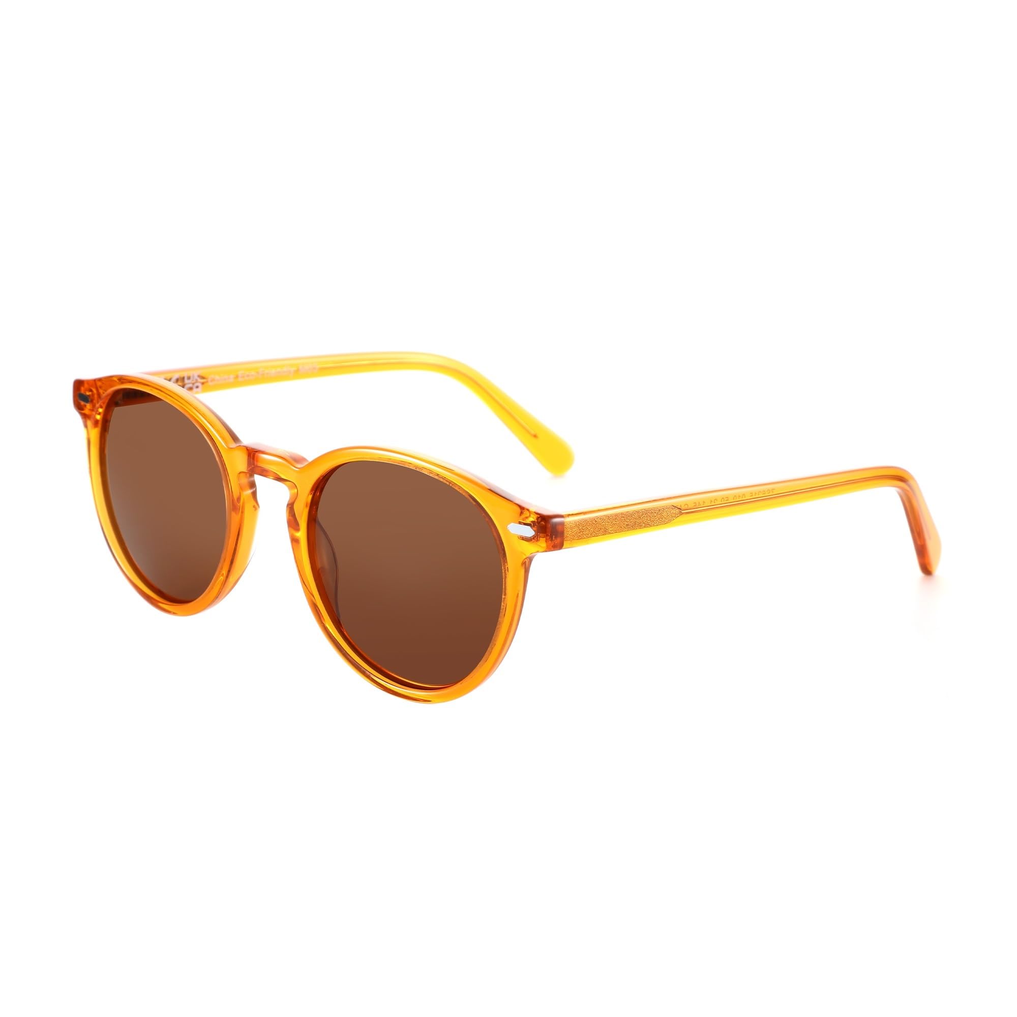 Lunettes de Soleil Lunettes De Soleil Polarisées Rondes À La Mode pour Femme