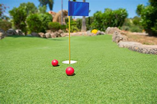 image for Crestgolf 3Sets Backyard Practice Golf Hole Pole Cup Flag Stick, 3 Sec