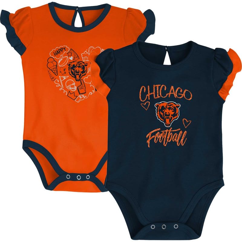 Image of Outerstuff NFL Newborn Infants Too Much Love 2 Piece Creeper Bodysuit Romper Set