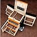 Prestige Import Group Baccus Modern Art Deco Cigar Humidor - Holds Up to 200 Capacity - Color: Two-Tone