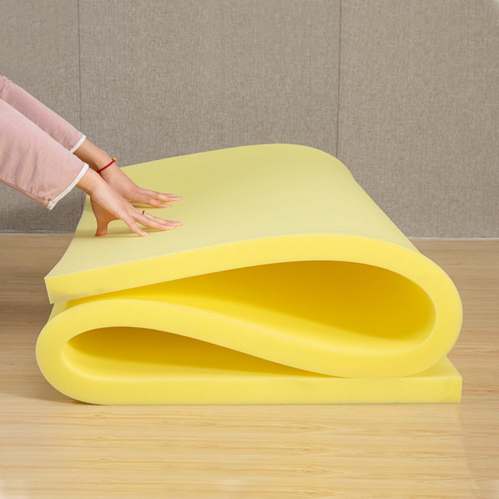 Yuly Coussins de Remplacement pour Siège de Canapé,Mousse de Rembourrage Densité 35,Épaisseur 3/5/8/10/12/15/20 cm,Mousse Matelas à Découper - Personnalisable,1 pièce (8cm-150x35cm)
