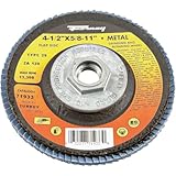 Forney 4-1/2 in. Dia. Zirconia Aluminum Oxide Thread Arbor Flap Disc 120 Grit Fine 13300 rpm 1 pc.