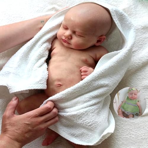 Muñeca Reborn de Silicona Anano 12 Pulgadas Realista miniatura 6
