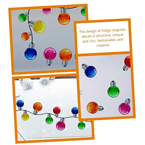 1 Satz Weihnachtsdekorationen Aufkleber Kühlschrankmagnete Reflektierende Weihnachtsbeleuchtung weihnachtliche Briefkastendekoration Reflektierender Auto Magnete Hausbedarf Wagen – Bild 4